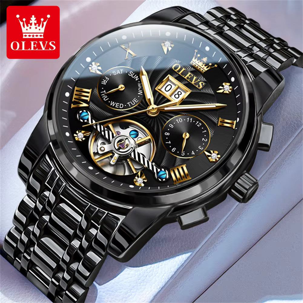 OLEVS Men’s Luxury Automatic Tourbillon Watch
