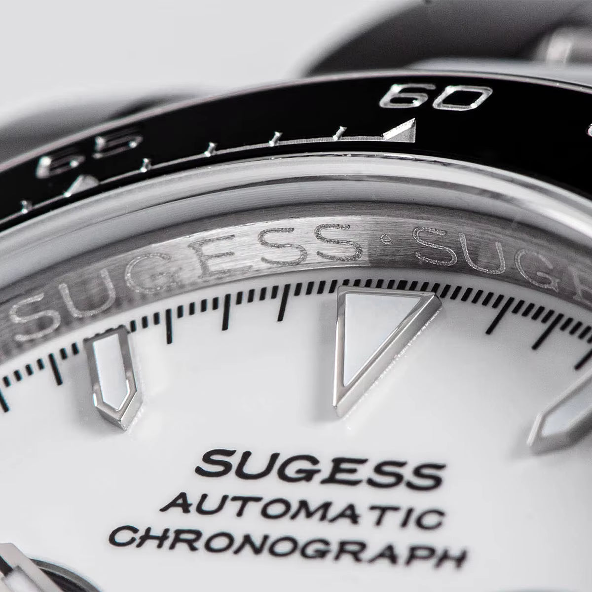 Sugess Panda Automatic Chronograph Watch for Men
