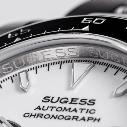 Sugess Panda Automatic Chronograph Watch for Men