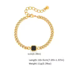 Vnox Men’s Stainless Steel Chain Bracelet