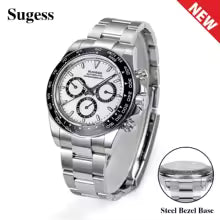 Sugess Panda Automatic Chronograph Watch for Men