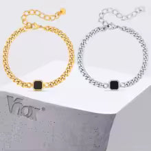 Vnox Men’s Stainless Steel Chain Bracelet