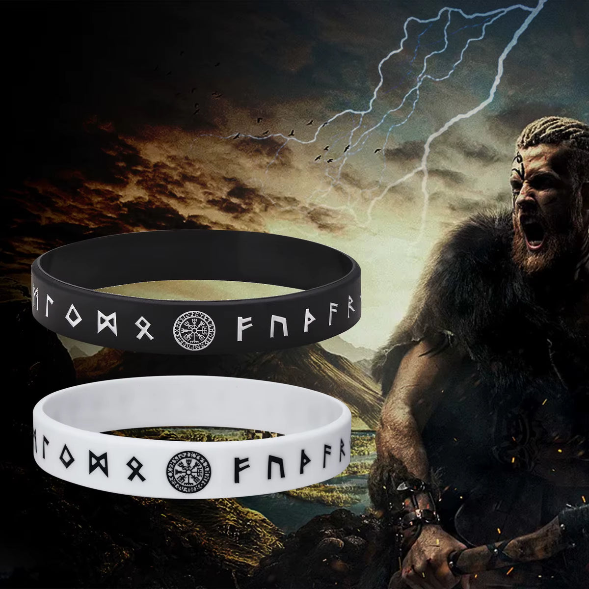 Men’s Compass Rune Wristband