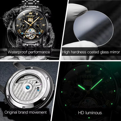 OLEVS Men’s Luxury Automatic Tourbillon Watch