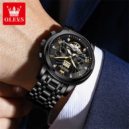 OLEVS Men’s Luxury Automatic Tourbillon Watch